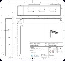 Console chemin de cable & Equerre 90° 35 x 130 x 200 x 2